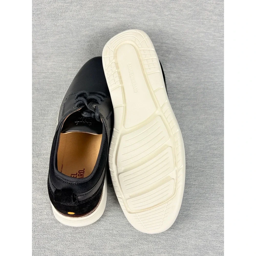 Samuel Hubbard Rafael Shoes Mens 9.5 M Black Leather Lace Up Derby Hybrid Casual